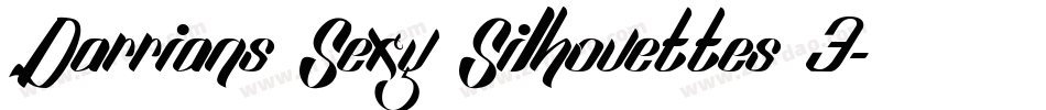 Darrians Sexy Silhouettes 3字体转换